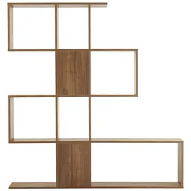 miliboo Skandinavisches Bücherregal 147 cm Walnuss