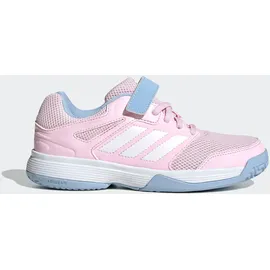 adidas Kinder Hallenschuhe Speedcourt Indoor, Größe 38 - Clear Pink/Ftwr White/Glow blue - 38