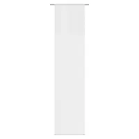 Home fashion Schiebevorhang Leinenstruktur Versteift, Polyester, Wollweiß, 245 x 60 cm