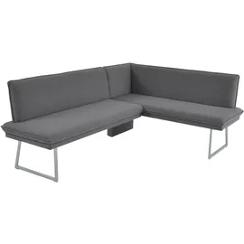 K+W Komfort & Wohnen Eckbank 86x60 cm Flachgewebe Q2 2250 langer Schenkel rechts oder links