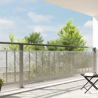 VidaXL Transparente Plane mit Ösen 1x8 m Polyethylen