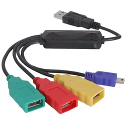 Delock USB 2.0 external 4-port cable HUB - Hub