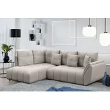 ax living Eckcouch Schlaffunktion 2-Sitzer Beige