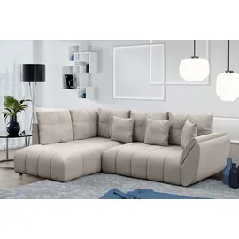 ax living Eckcouch Schlaffunktion 2-Sitzer Beige