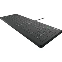 Cherry AK-C8112 Medical Keyboard, schwarz, vollversiegelt, USB, DE (AK-C8112-US-B/GE)