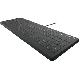 Cherry AK-C8112 Medical Keyboard, schwarz, vollversiegelt, USB, DE (AK-C8112-US-B/GE)