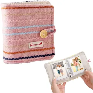 Baby Fotoalbum Stoff Fotobuch Baby Photo Album Fotoalben Für Babys 20 Innenseiten,Geschenke Für Babys Geburtstage Design Zum öffnen Und Schließen Des Ordners(3 Zoll)