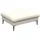 flexlux Pouf Salino Leder 97 x 43 x 76 cm Weiß