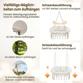 Fantask Hängesessel Boho Beige