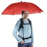 Walimex Pro Swing handsfree Regenschirm mit Tragegestell rot Mittel