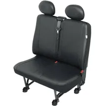HP Autozubehör 22812 VS2 Sitzbezug 1 Stück Kunstleder Schwarz Doppelsitz