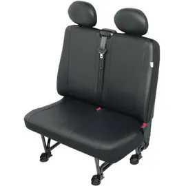 HP Autozubehör 22812 VS2 Sitzbezug 1 Stück Kunstleder Schwarz Doppelsitz