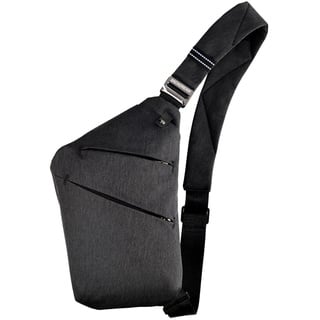 BROADREAM Schultertasche,Anti-Diebstahl Sling Bag,Schultertasche Herren Klein,Umhängetasche,Brusttasche,Herrentasche Klein,Crossbody Tasche Herren