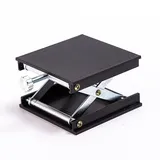 Labor Hebebühne (90 X 90 Mm), Mini Labor Hebebühne, Tischhebebühne, 66 Lb Labor Hebebühne Aus Aluminiumlegierung für Verschiedene Ebenen, Messwerkzeuge(Schwarz)
