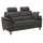 Home Affaire 2,5-Sitzer HOME AFFAIRE "Palmera, B: 179 cm", grau (anthrazit), B:179cm H:89cm T:89cm, 100% Polyester;Struktur (100% Polyester);Luxus-Microfaser in Lederoptik (100% Polyester), Sofas, mit Federkern