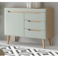 Furn.Design Kommode Isgard (Sideboard in Pistazie und Scandi Eiche, 107 x 83 cm), mit Soft-Close-Funktion beige