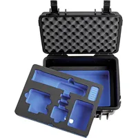 B&W International Outdoor Case Typ 2000 Koffer schwarz mit GoPro 9 Inlay (2000/B/GOPRO9)