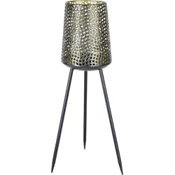 Außen-Stehlampe LUXFORM "Wiederaufladbare USB-Gartenlampe - Bienenstock", schwarz, Lampen, Ausgestattet mit 2x Softtone-Filament-LED