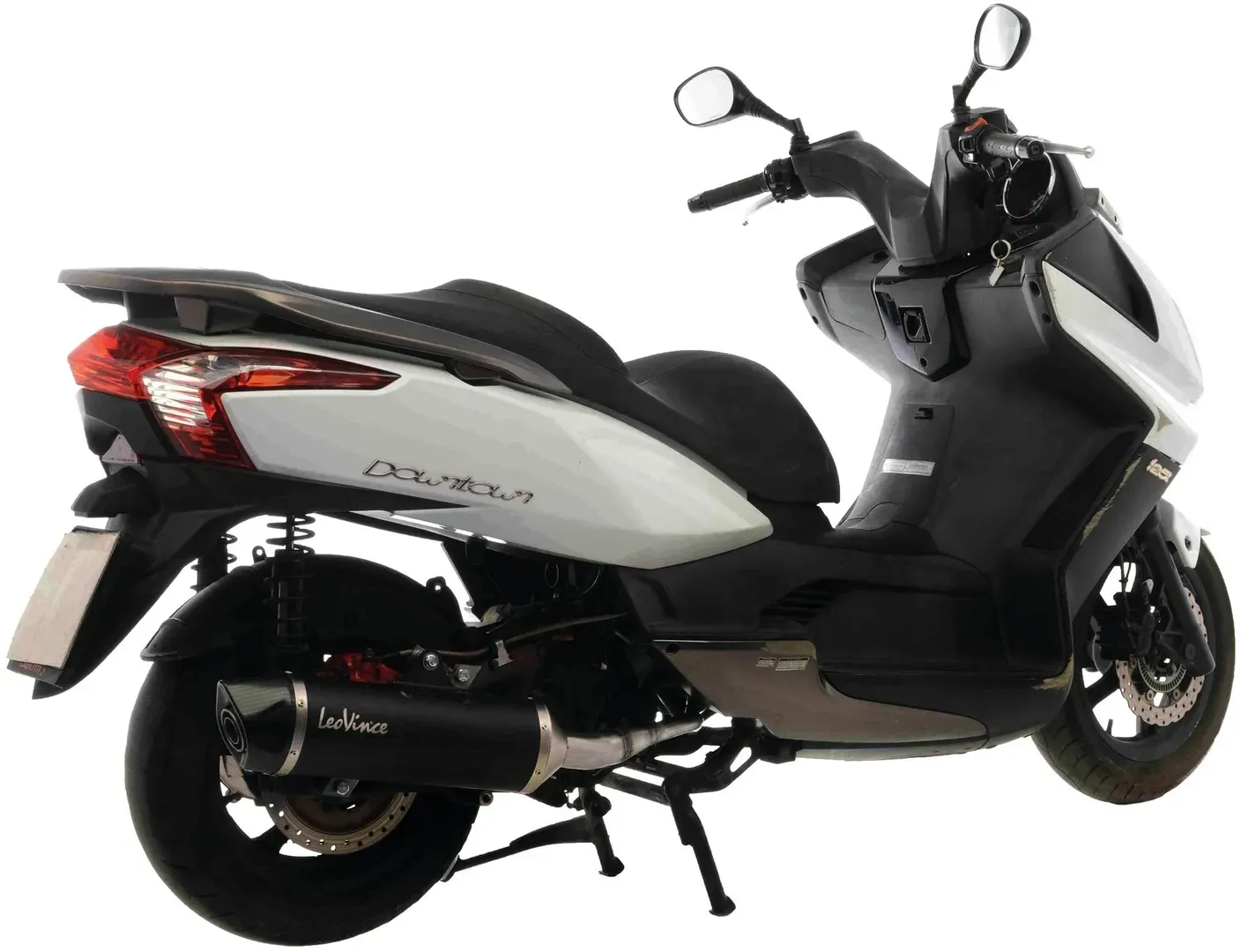 LeoVince Komplettanlage Edelstahl SBK NERO KYMCO DINK STREET / DOWNTOWN / SUPERDINK 125