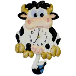 Wanduhr Pendeluhr Kuh Motiv - Terrastudio Modell: 00.2204.00