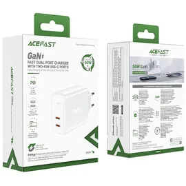 ACEFAST (A29 (50 W), USB Typ C 50W, PD, QC 3.0, AFC, FCP wei wei) - Schwarz