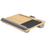 RICOO Laptoptisch LA0035, Laptop-Kissen mit Mauspad Laptop-Ständer Notebook Knietablett Holz beige