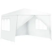 Costway 3x3m mit 4 abnehmbaren Seitenwänden, & Fenstern, Gartenpavillon,
