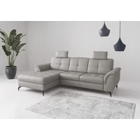 sit&more Ecksofa SIT & MORE "Zora", grau, B:262cm H:92cm T:164cm, Sofas, Ecksofa