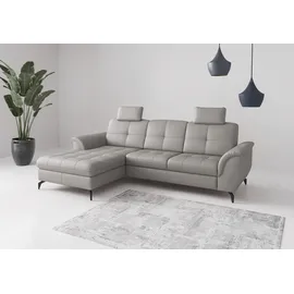 sit&more Ecksofa SIT & MORE "Zora", grau, B:262cm H:92cm T:164cm, Sofas, Ecksofa