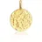 Elli Plättchen Disc Organic Struktur Gold 925