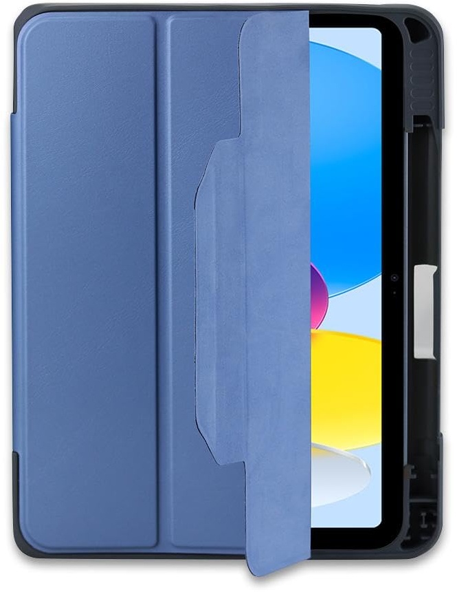 DEQSTER Rugged Max Case iPad 10.9" (10. Generation) | Robuste Schutzhülle mit transparenter Rückseite | mit Stifthalter | Farbenfrohes und sicheres Schutzcase | Personalisierungsoption | Trendfarben