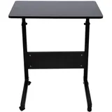 Höhenverstellbarer, Tragbarer Lesetisch Für Laptop/betttisch (dunkles Walnussholz)