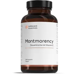 Montmorency Kapseln [Sauerkirsche mit Vitamin C] | Cellavent essentials 180 Stk.