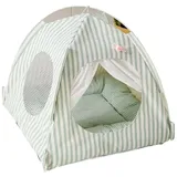 AHYBE Outdoor Hundezelt Katzenzelt Haustier Zelt Nester Hunde/Katzenzeltbett Wegklappen Zelt Mit Bequemer Polsterung Für Kleine Und Mittelgroße Hunde Katzennest(A,36 * 36 * 36CM)