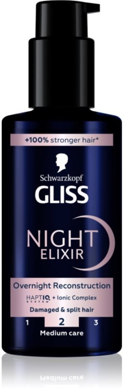Schwarzkopf Gliss Night Elixir abspülfreise Elixier für trockene Haarspitzen 100 ml
