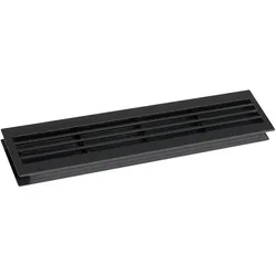 Lüftungsgitter für Zimmertüren 454 x 90 mm TS 35-45 mm Kunststoff schwarz