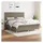 vidaXL Boxspringbett mit Matratze Taupe 180x200 cm Stoff