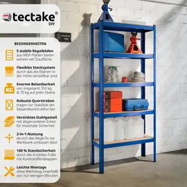 Tectake tectake® Lagerregal 5 Ebenen
