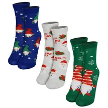 UNITED LABELS Wichtel Santa Weihnachtssocken Winter Sneaker in Mehrfarbig | Gr.: 23-26