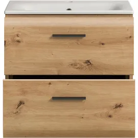 WELLTIME Waschbeckenunterschrank Florenz 60 x 53 cm Braun