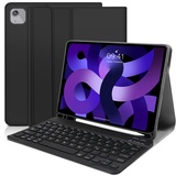 Zabatoco Tastatur Hülle für iPad Air 5 2022 10.9 Zoll, Smart Cover mit QWERTZ Deutsch Tastatur für iPad Air 4 2020, Hülle mit Tastatur Kompatibel mit iPad Pro 11 2022/2021/ 2020/2018