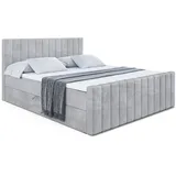 altdecor Boxbett, EDITA-Z - 160x200 cm - H3 - Hellgrau