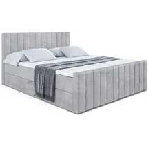 altdecor Boxbett, EDITA-Z - 160x200 cm - H3 - Hellgrau