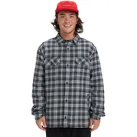 QUIKSILVER Langarmhemd kariert Schwarz S