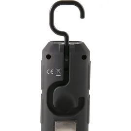 VELAMP IS404 Arbeitslampe mit Haken und Magnet, 50 lm, 8 LEDs, Schwarz