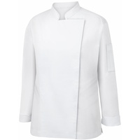 METRO Professional Kochjacke, Polyester / Baumwolle, mit langen Ärmeln, für Damen, Größe L, weiß