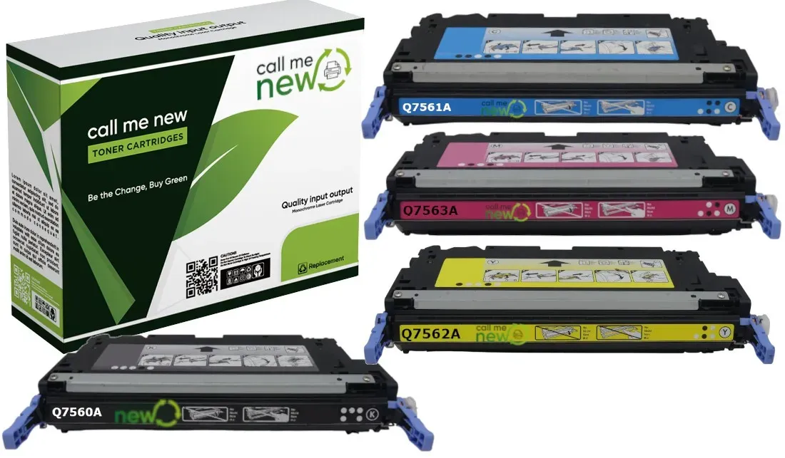 4x Callmenew Toner für HP Q7560A-3A Color LaserJet 2700 3000