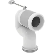 Ideal Standard Ablaufbogen und fixierung, T002667 T002667 we., für Abgang senkrecht, fexible Länge