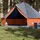 vidaXL Tipi-Familienzelt 8 Personen Grau/Orange