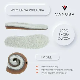Vanuba Pantoffeln Grau/Weiß 38